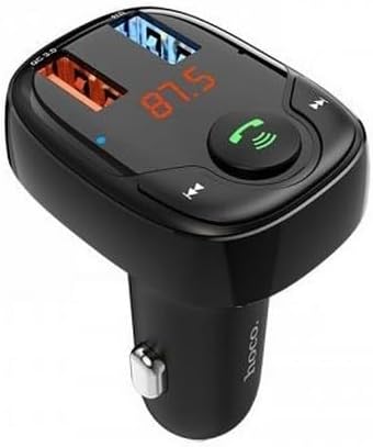HOCO - DE35 Max Dual Port QC3.0 In-Car Wireless FM Transmitter 23W Black