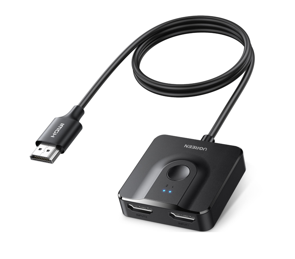 UGREEN HDMI Switch 4K@60Hz with 1M HDMI Cable, HDMI Splitter 1 IN 2 Out