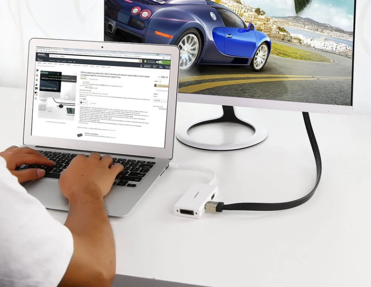 UGREEN 20417 3 in 1 Mini DP to HDMI/VGA/DVI Converter