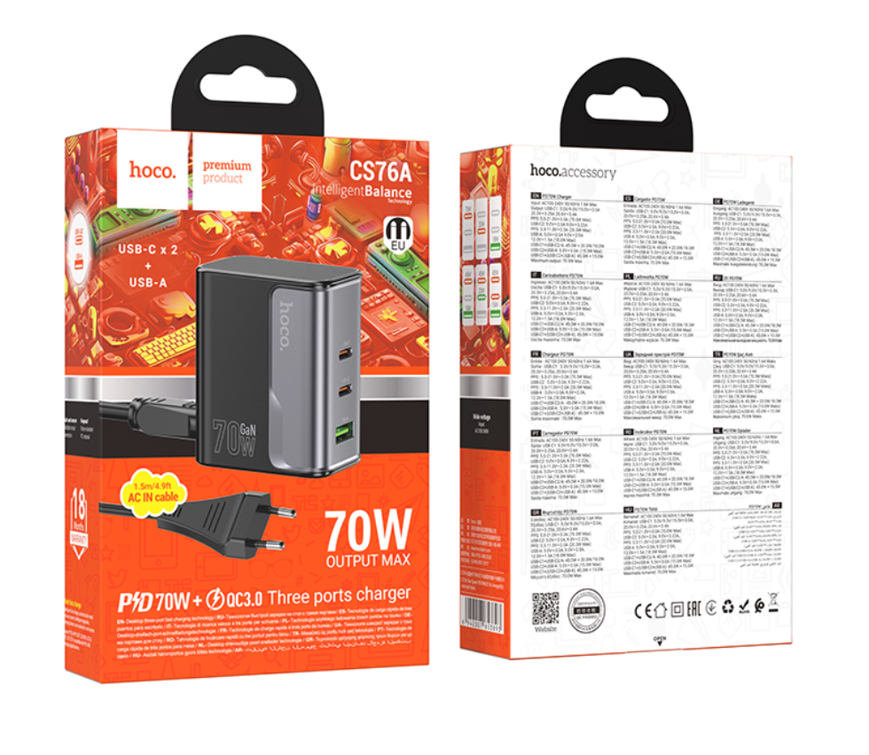 HOCO - Multiport 70W Charger