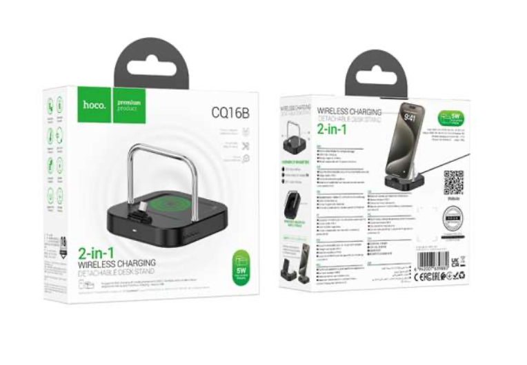 HOCO - 2-in-1 Wireless Magnetic 15W Fast Charge Charger