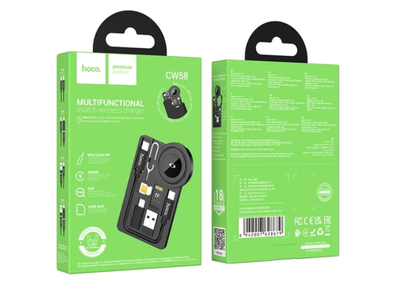 Hoco - Multifunctional with iWatch Wireless Charger Black