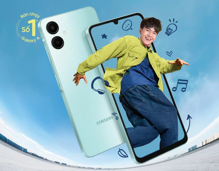 Samsung Galaxy A06 (4GB RAM / 64GB Storage) – Light Blue