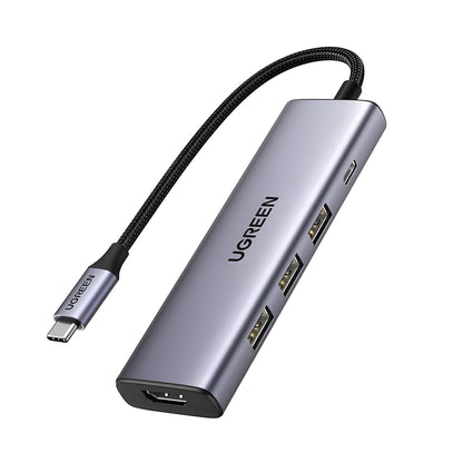UGREEN 5-IN-1 USB-C Hub (4K@60Hz HDMI, RJ45 Ethernet)