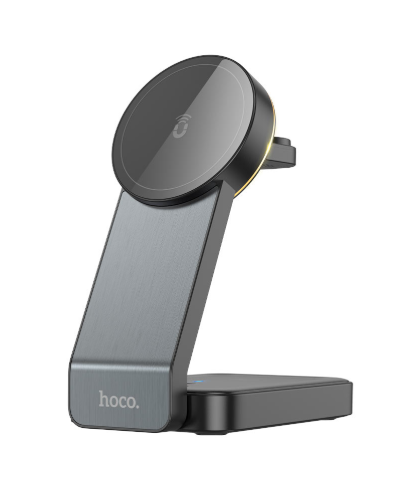 HOCO - CQ3 15W Motorcycle Folding 3 in 1 Magnetic Fast Wireless Charger