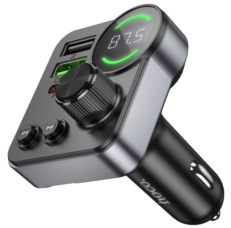 HOCO - E86 Alegria 48W Car Bluetooth FM Transmitter & Fast Charger