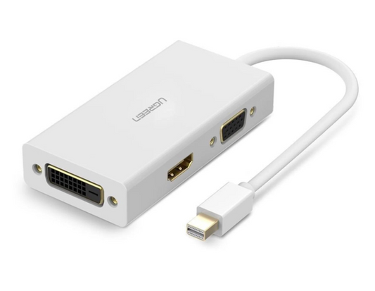 UGREEN 20417 3 in 1 Mini DP to HDMI/VGA/DVI Converter
