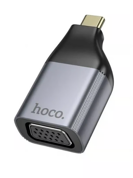 HOCO - USB-C to VGA Adapter 2K Display Converter for Laptops, Tablets & Phone