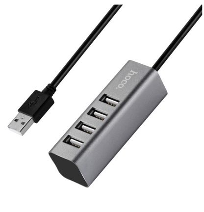 HOCO - USB hub "HB1" USB-A to four ports USB 2.0 charging and data sync