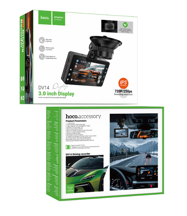 HOCO - Dash cam “DV14” driving recorder