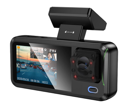 HOCO - Dash cam “DV15” tri-channel driving recorder