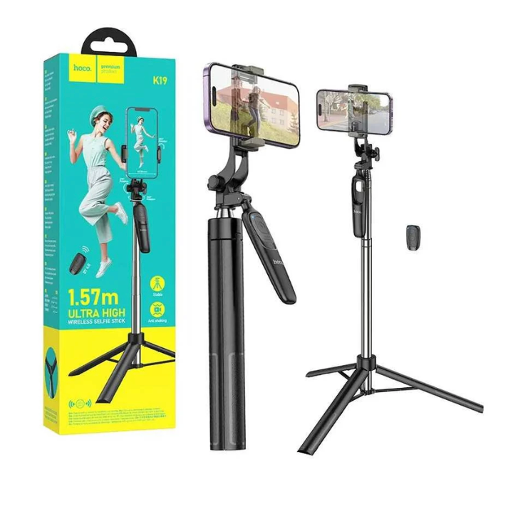 HOCO - Wireless Selfie Stick With Bluetooth Remote