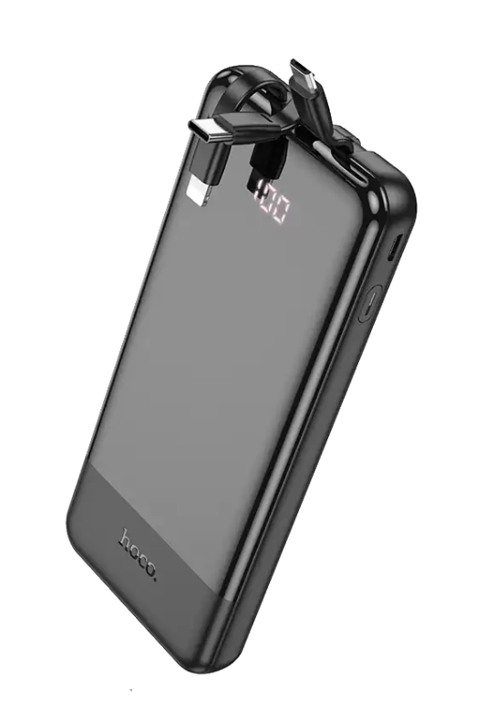 Hoco - Ultra Slim Built In Cable PowerBank 10000mAh