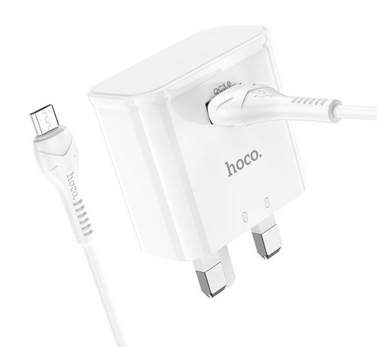 Hoco C92B QC3.0 Wall Charger Adaptor with Micro USB cable