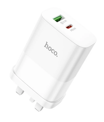 Hoco DC92 Dual Port PD65W Charger – White
