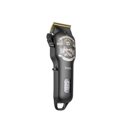 HOCO HP20 Electric Hair Clipper with Digital Display – Black & Gold