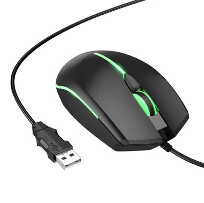 HOCO - GM37 Luminous Gaming Mouse RGB Wired 800-2400 DPI White